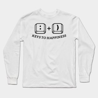 KEYS TO HAPPINESS Long Sleeve T-Shirt